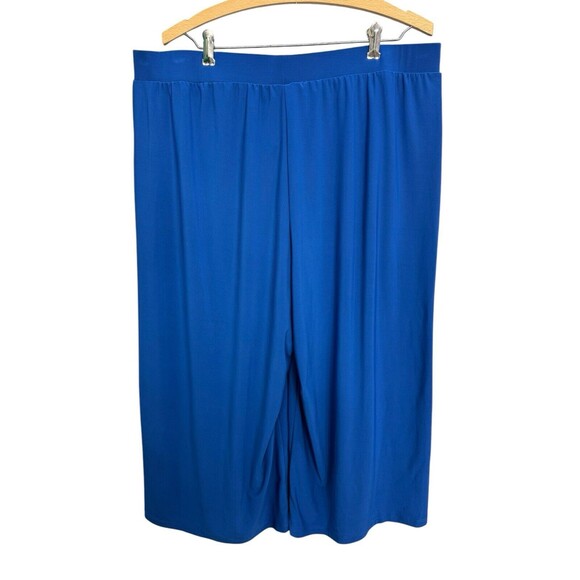 Anthony Originals Women’s Size 1X Blue Hi Rise Wide Leg Capri Pants - Picture 5 of 14